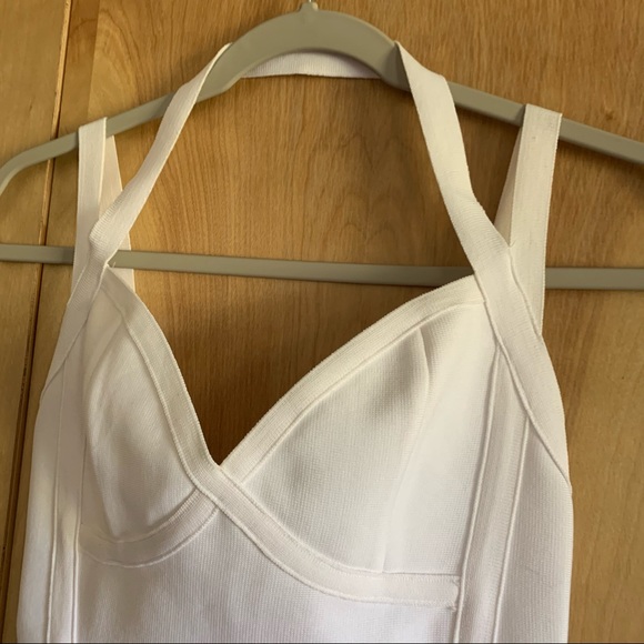 NWT White Sexy Midi Dress - Picture 6 of 10